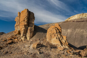 Texas, Brewster County, 3-Bar Ranch (please don't use ranch name in captions), rock pinnacles and clay hills