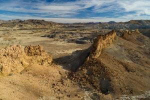 Texas, Brewster County, 3-Bar Ranch (please don't use ranch name in captions), volcanic dikes and clay hills